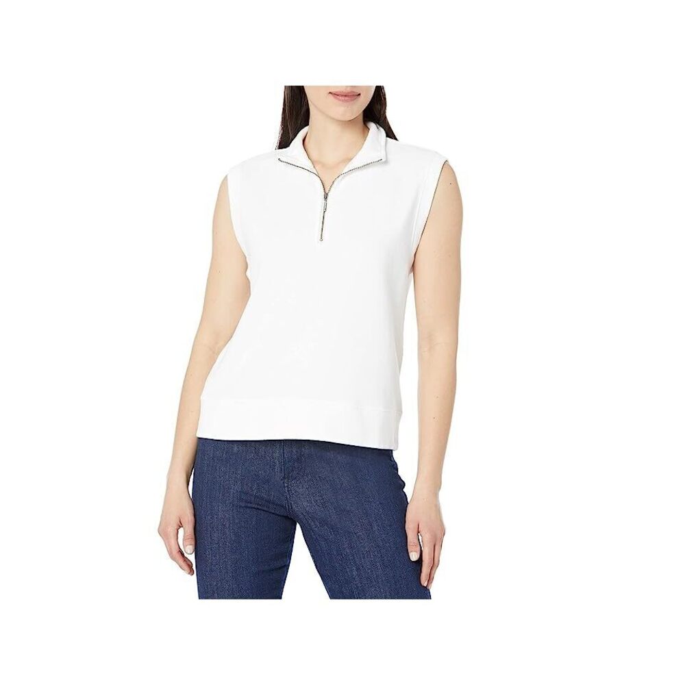 Mod-O-Doc French Terry 1/2 Zip Vest White XL (US 16)